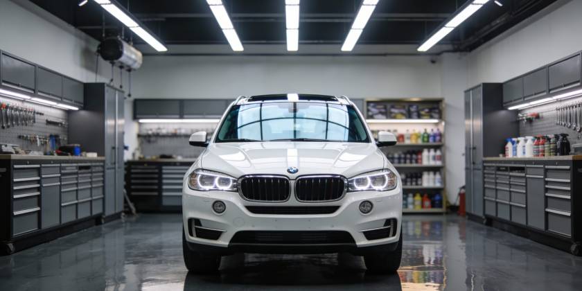 Оклейка BMW X5 защитной пленкой: особенности