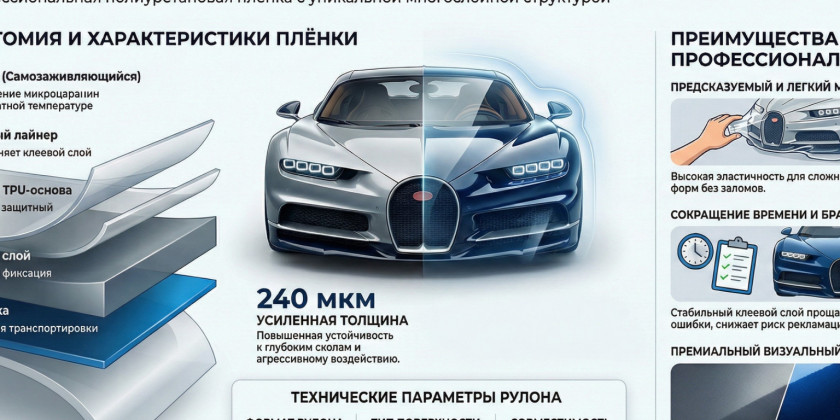 LLumar Platinum Extra PPF и KPPF 99: сравнение thick PPF