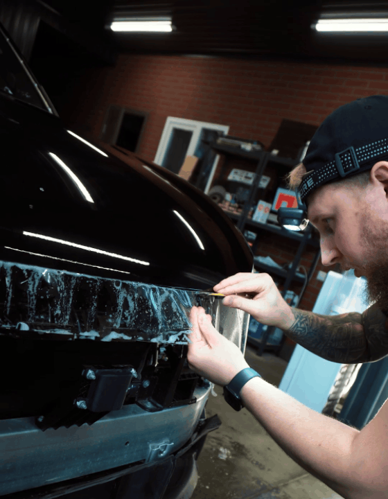 Установочный тест полиуретановой плёнки KPPF25 и KPPF10 на Aito M9 в POLYGRAPH DETAILING